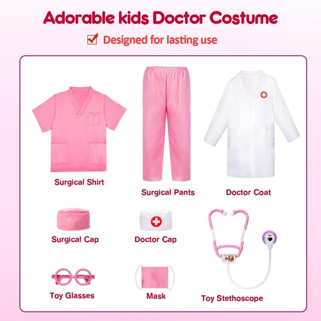 Thumbnail 1 de LOYO Kids Doctor Role Play Costume