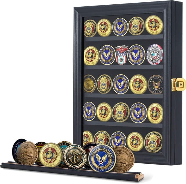 Detalle de Jinchuan Military Challenge Coin Display Case Small 🪙
