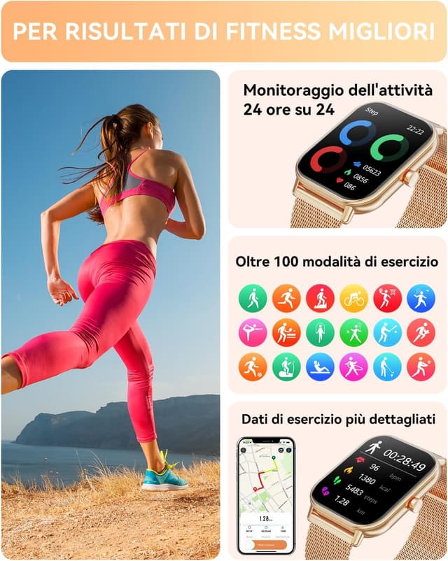 Thumbnail 5 de Smartwatch con chiamate Bluetooth 1,85"