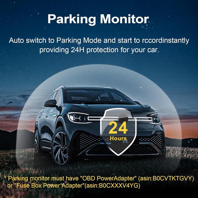 Detalle 2 de mangoal MANGOAL 4K+1080P Dash Cam Auto anteriore/posteriore su misura per Audi (Modello B, nero) con WiFi e sensore G