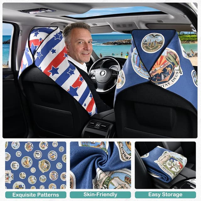 Detalle de FLORICH Microfiber Towel Seat Covers for Cars — universal non-slip workout & swim sweat cover