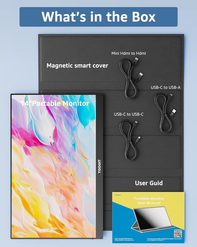 Detalle 2 de Portabler Yodoit Monitor 14 Zoll FHD