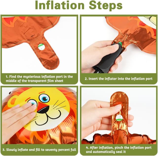 Detalle 2 de OSDUE Ballons Animaux Jungle 16 pcs đ