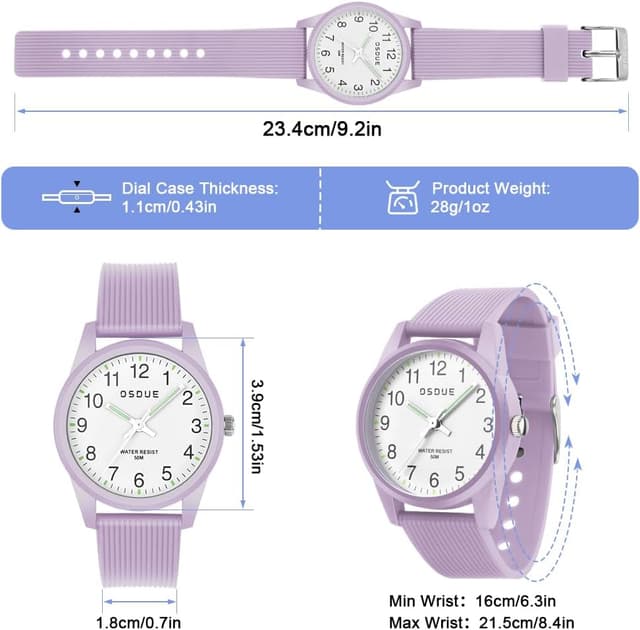 Detalle 2 de OSDUE Montre Enfant 50 M étanche