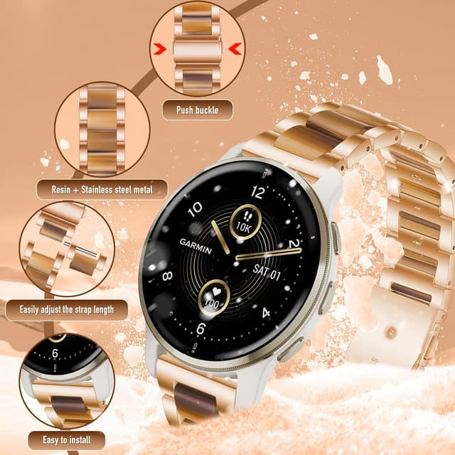 Detalle de MaEiol 20mm strap for Garmin watches