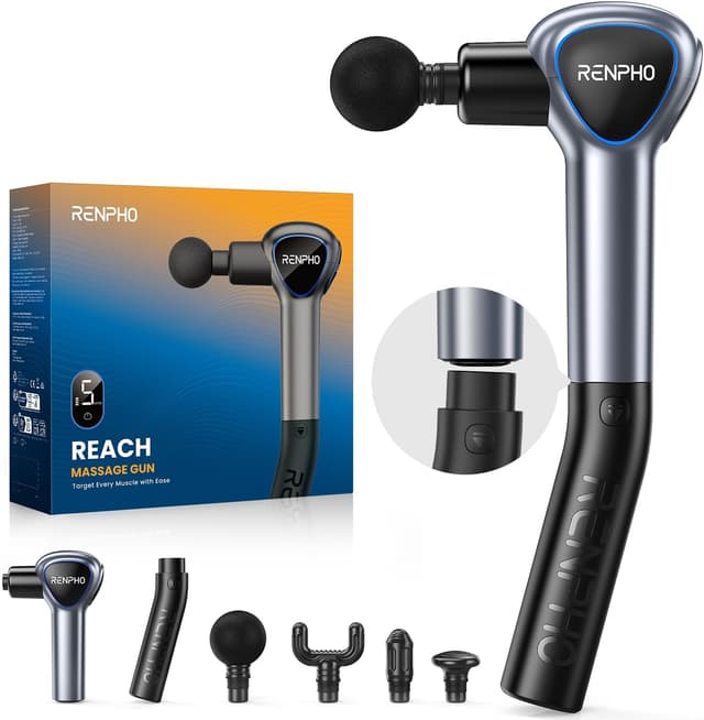 Detalle de RENPHO Reach pistola massaggio 5 velocità 🏋