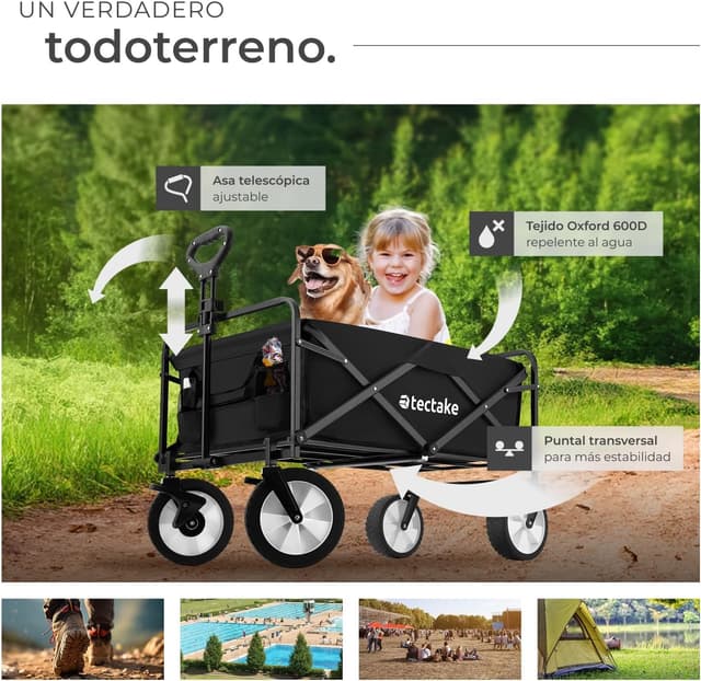 Thumbnail 6 de tectake Carro plegable para jardín 80 kg