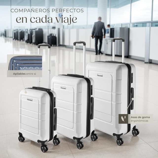 Thumbnail 3 de tectake Maletas Apilables 3 Piezas