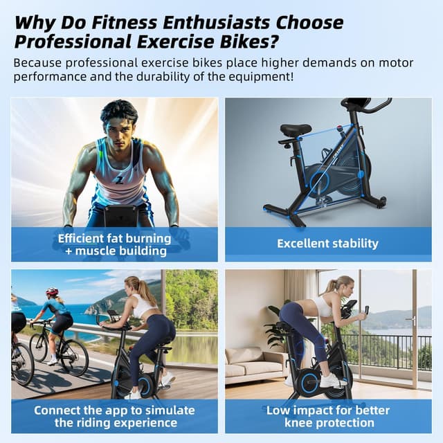 Thumbnail 5 de CHAOKE Bicicleta Estática Magnética 160KG