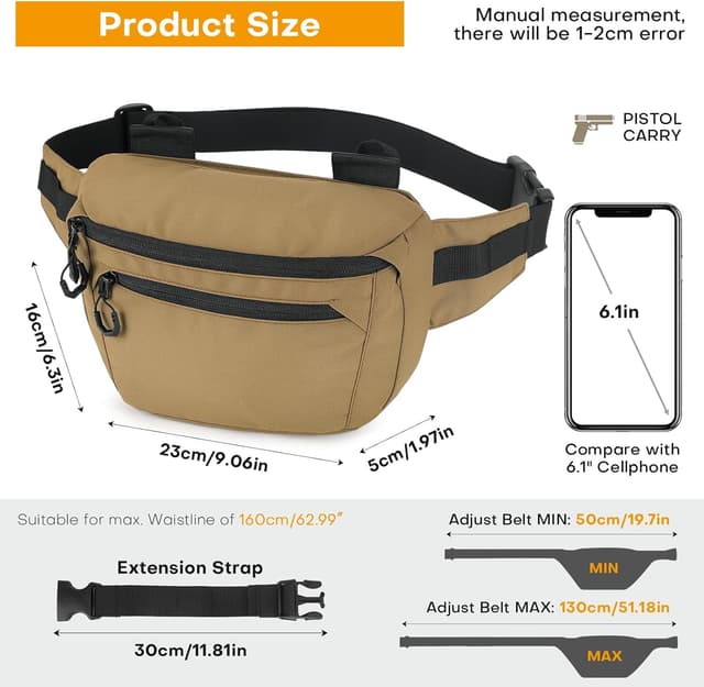 Detalle 2 de HUNTVP Sac banane 500D 26x16x9