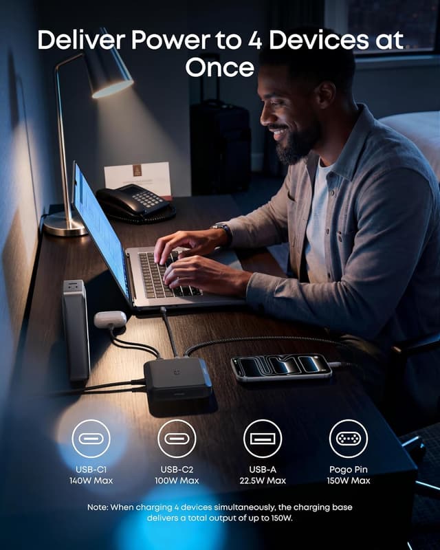 Detalle 2 de Anker Charging Base 150W for 4 Devices