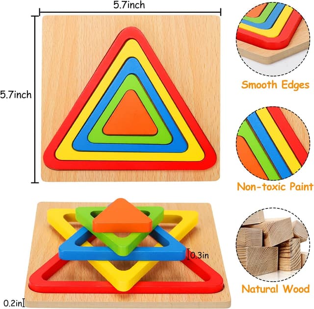 Thumbnail 2 de Toddler Montessori Wooden Puzzle 30 pcs 🧩