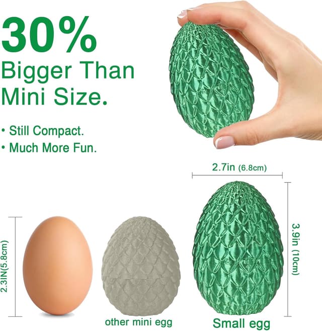 Detalle 2 de Olee Odee Dracheneier Fidget-Spielzeug 3D