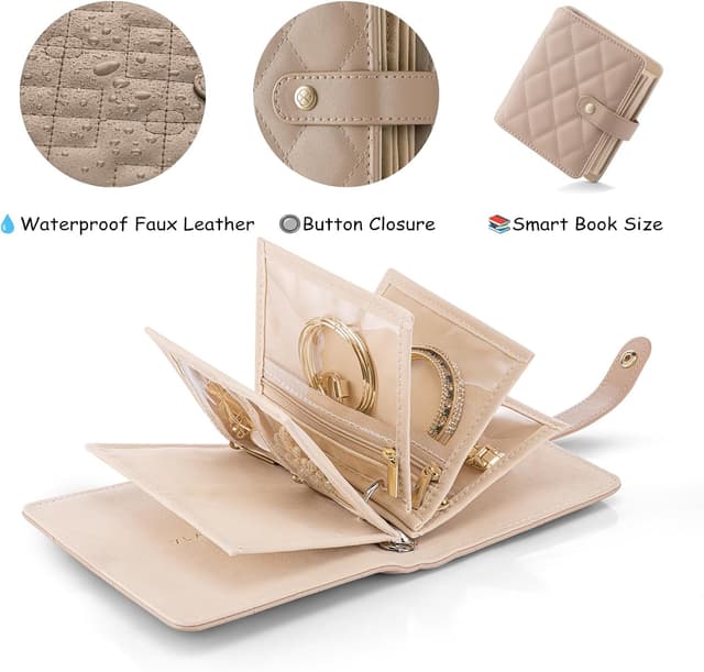 Thumbnail 1 de Vlando Jewelry Book Organizer leather travel case