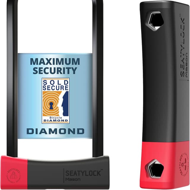 Detalle de Seatylock Mason antivol vélo en U Velo U, classé Sold Secure Diamond — 30 cm