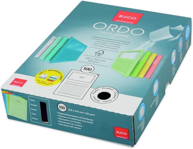 Detalle 2 de ELCO pochettes coins avec fenêtre 120 g/m²