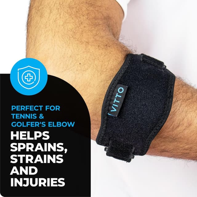 Detalle 2 de VITTO Tennis Elbow Support Strap 1 Adjustable