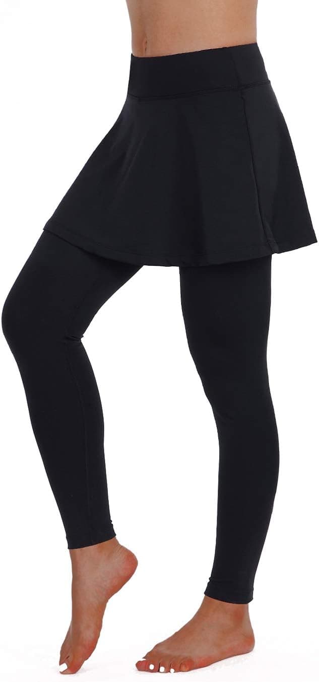 Detalle de ANIVIVO Skirted Legging for Women with Skirted Flare Skorts and Pockets (Yoga & Tennis)