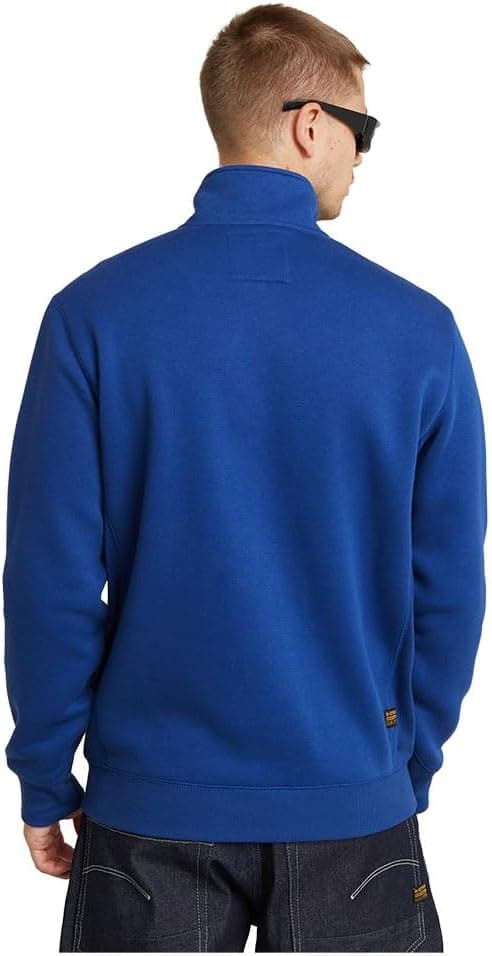 Detalle de G-Star Herren Premium Core Half Zip Sweater – bequemer Pulli mit originellem Look