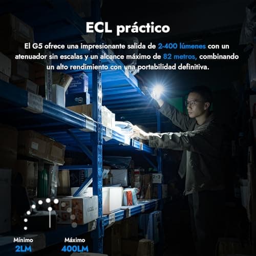 Detalle 2 de WUBEN G5 400 lúmenes linterna compacta