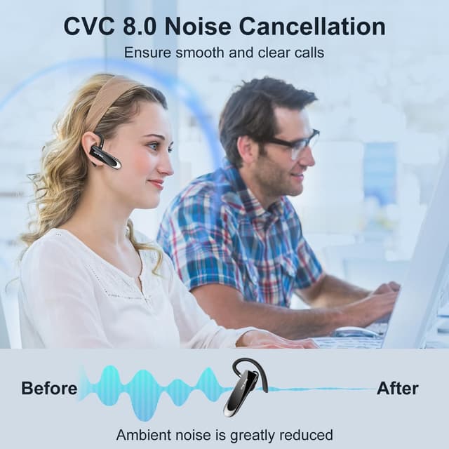 Detalle de New Bee Handsfree Bluetooth Earpiece 60 Days Standby