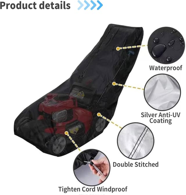 Thumbnail 5 de HIFROM Rasenmäher Abdeckung 420D Oxford