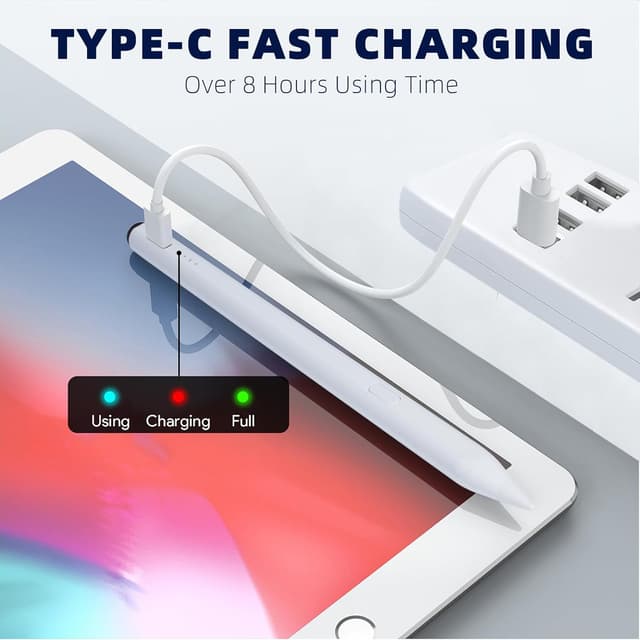 Detalle de Defitch Stylus Pen for iPad (Pencil) 11th/A16 & 10th Gen — 2-Pack Capacitive Stylus