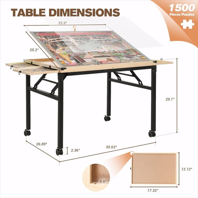 Thumbnail 5 de JoyPcsTable Puzzle Table 1500pc