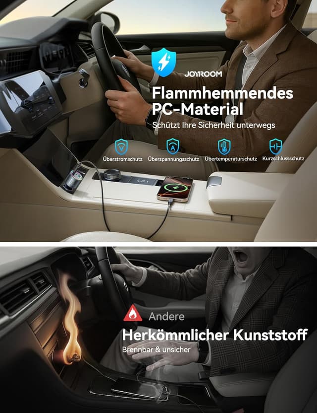Thumbnail 5 de JOYROOM 175W 3‑Port Zigarettenanzünder Ladegerät