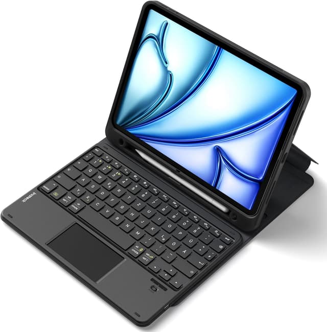 Detalle de Inateck Classic N0001 iPad Hülle mit Tastatur 11"