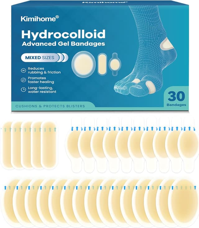 Detalle de Kimihome Vendas hidrocoloides para pies 30 uds