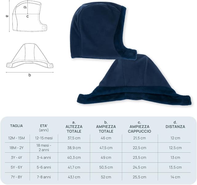 Detalle 2 de Chicco Cappello invernale reversibile in ciniglia