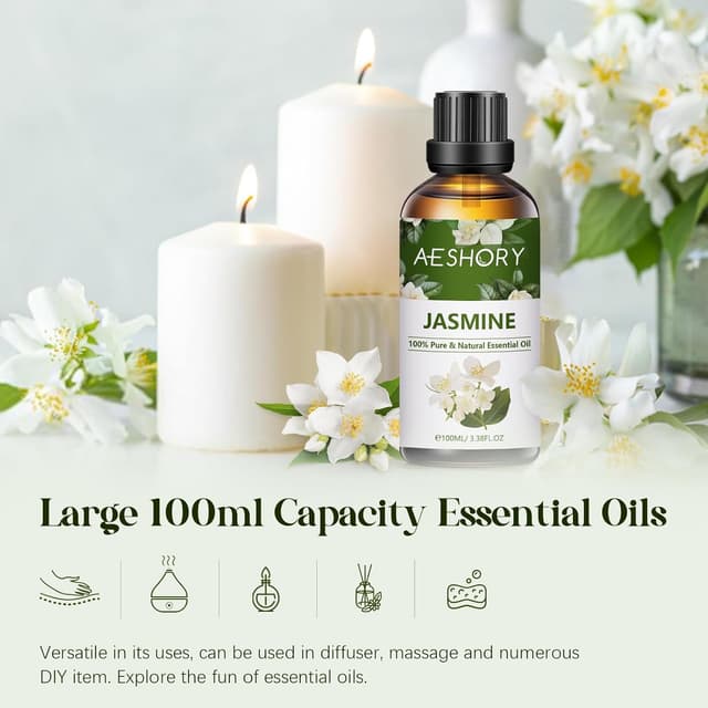 Detalle de Jasmine essential oil 100ml for diffusers
