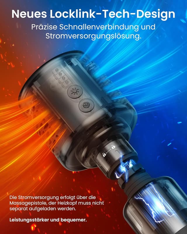 Thumbnail 5 de Napre Massagepistole mit Wärme und Kälte 2500 mAh