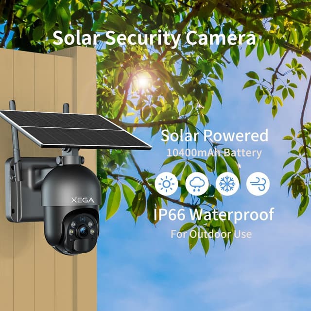 Detalle de Xega 4G LTE Security Camera 2K
