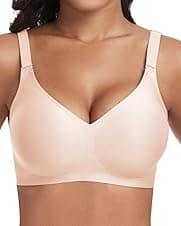 Detalle de Jiuday Bügelloser Push-up BH mit V-Ausschnitt und Seamless-Fit