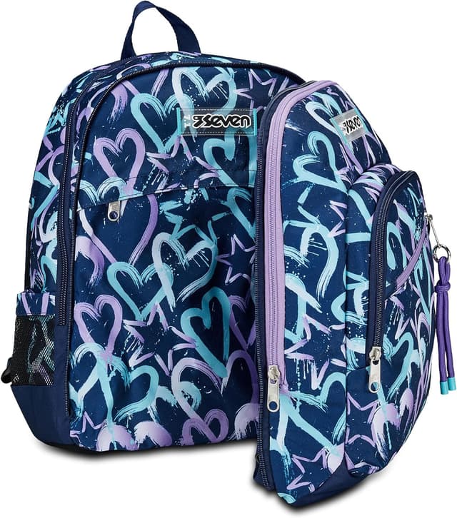 Thumbnail 6 de Seven Zaino Scuola Advanced Detach Viola Blu – Crystal Purple, doppio scomparto con tasca staccabile e tasca porta PC