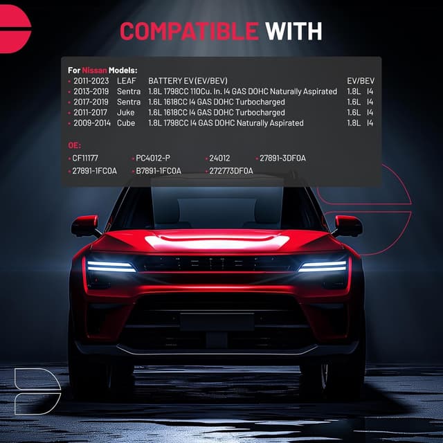 Detalle de BDFHYK CF11177 Cabin Air Filter with Activated Carbon for Nissan Sentra 2013-2019, LEAF 2011-2023, Juke 2011-2017, Cube 2009-2014 (Replace# 272773DF0A)