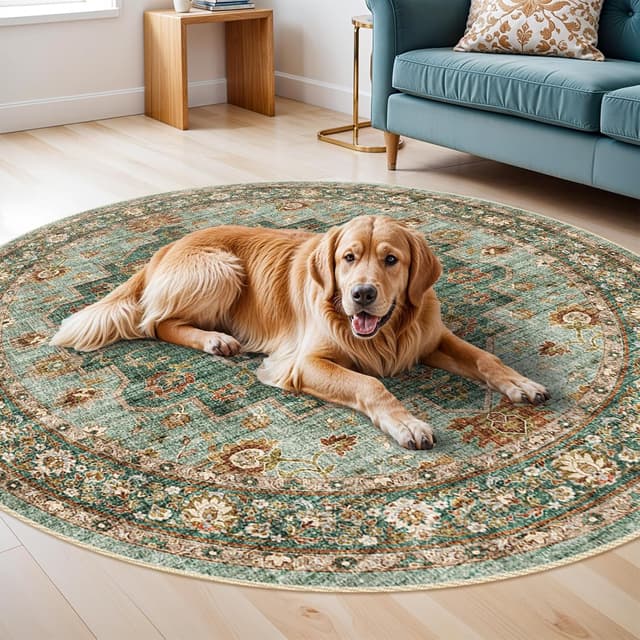 Thumbnail 5 de TOPRUUG Washable Oriental Rug 6ft 🏠