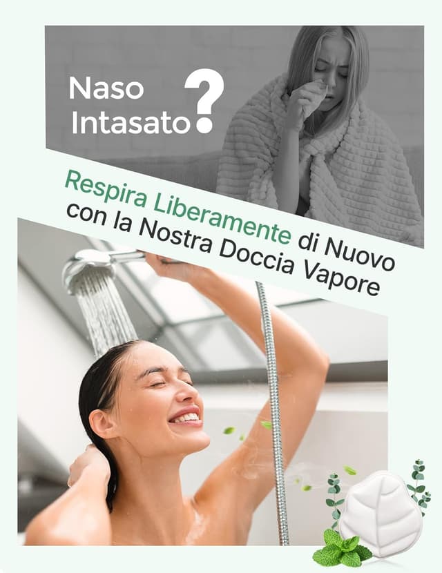 Detalle de Momcozy set di bombe da doccia 14 pezzi a forma di foglia di eucalipto con menta e oli essenziali naturali