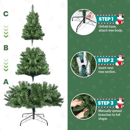 Thumbnail 4 de YEAUPE PRO Árbol de Navidad Artificial 180 cm 🎄