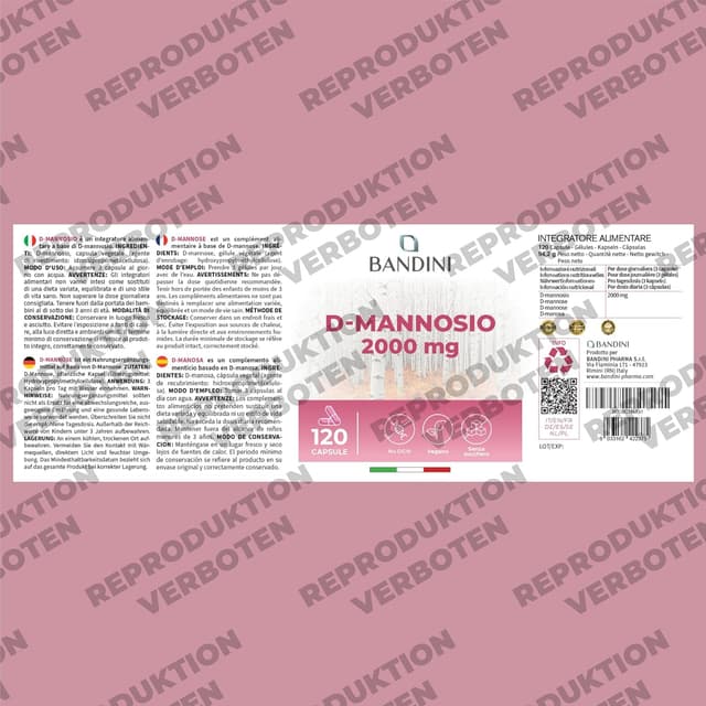 Thumbnail 5 de Bandini D‑Mannose 2000 mg Kapseln