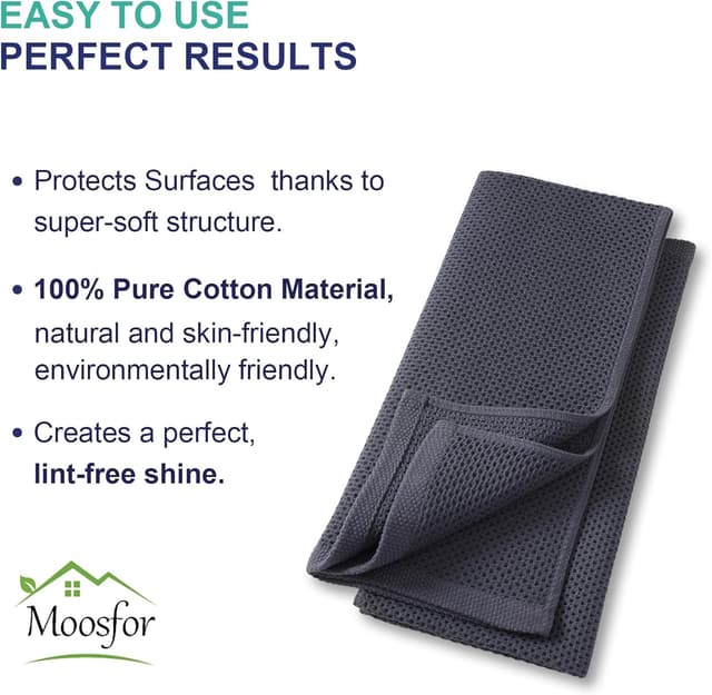 Thumbnail 4 de Moosfor Cotton Kitchen Cleaning Cloths 6 Pack