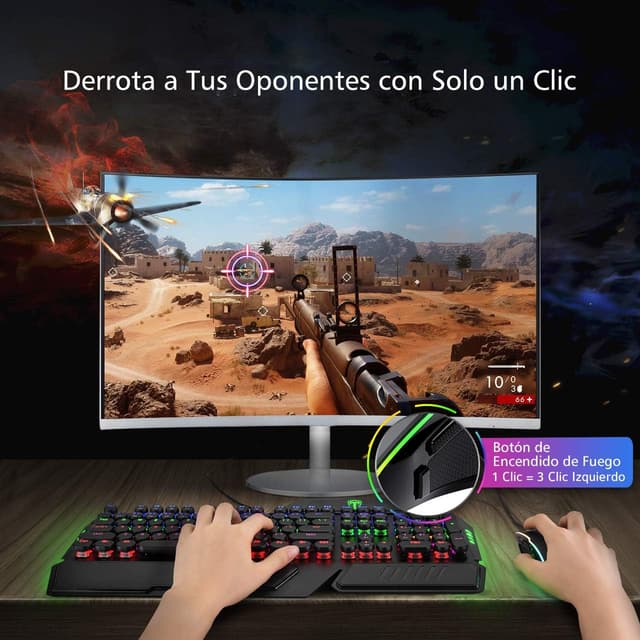 Thumbnail 6 de VIVIJO Ratón Gaming con cable 7200 DPI
