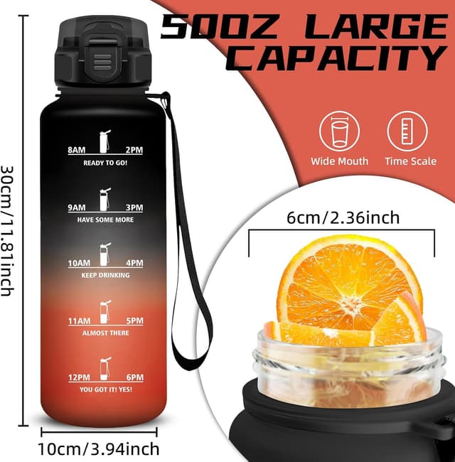 Thumbnail 4 de Mujigaga Borraccia 1,5 litri con cannuccia