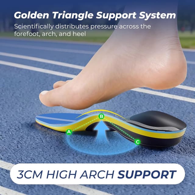 Detalle de Psveb durable arch support orthotics for plantar fasciitis (medium arch), for men & women
