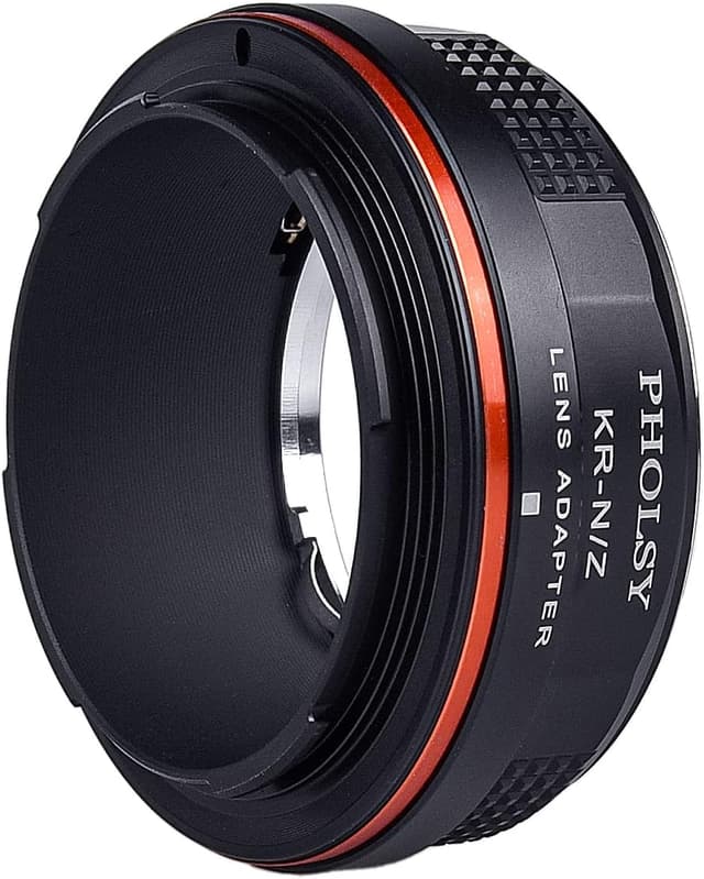 Detalle de PHOLSY Objektivadapter für Konica AR auf Nikon Z-Mount (Kompatibel mit Z fc, Z30, Z9, Z8, Z6, Z7, Z5, Z50) – Hinweis: nicht für Z6 II/Z7 II