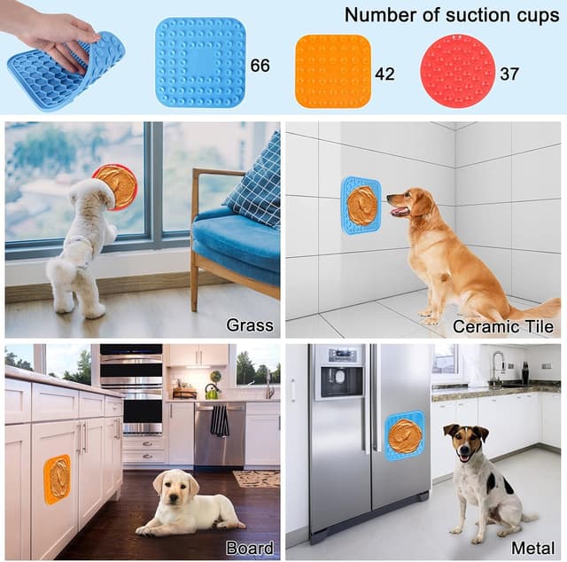 Detalle 1 de Hysagtek 3 pack lick mats for dogs