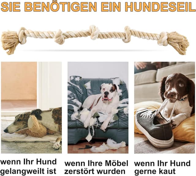 Thumbnail 3 de Fida Hundespielzeug aus Seil 91 cm für große Hunde