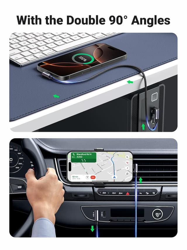 Detalle 2 de UGREEN USB to USB C Cable 3M 3A